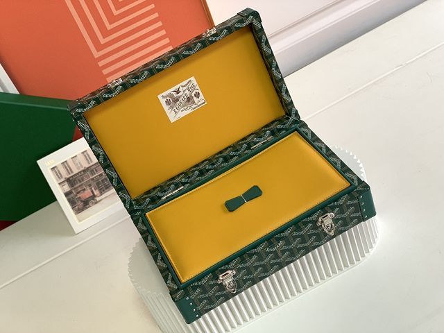 Goyard original canvas jewelry case GC00102 green