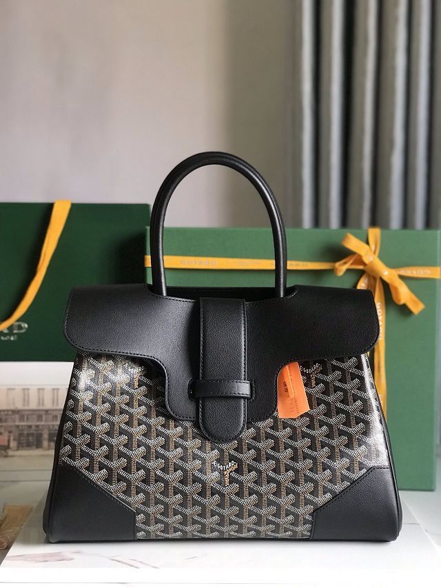 Goyard original canvas saigon tote bag GY0106 black