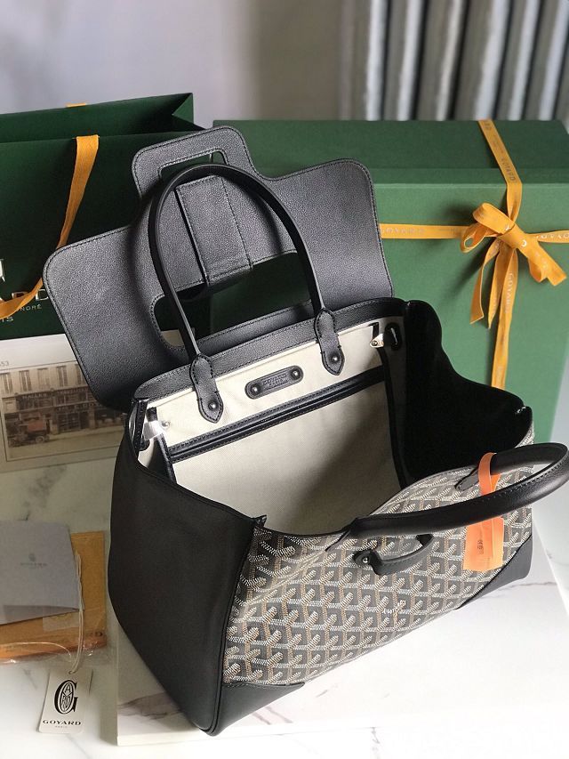 Goyard original canvas saigon tote bag GY0106 black