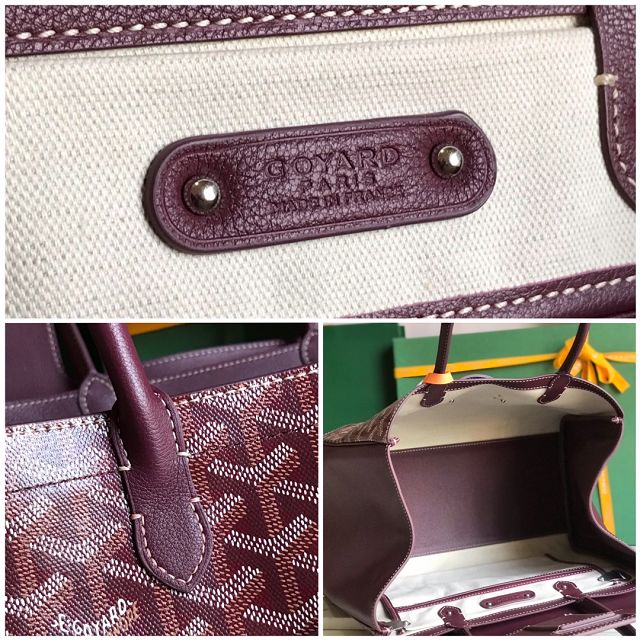 Goyard original canvas saigon tote bag GY0106 burgundy