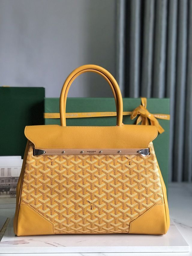 Goyard original canvas saigon tote bag GY0106 yellow