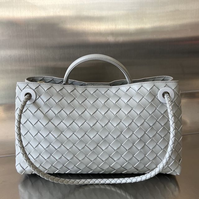 BV original lambskin east-west andiamo bag 754990 agate grey