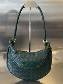 BV original lambskin small gemelli bag 776764 emerald green