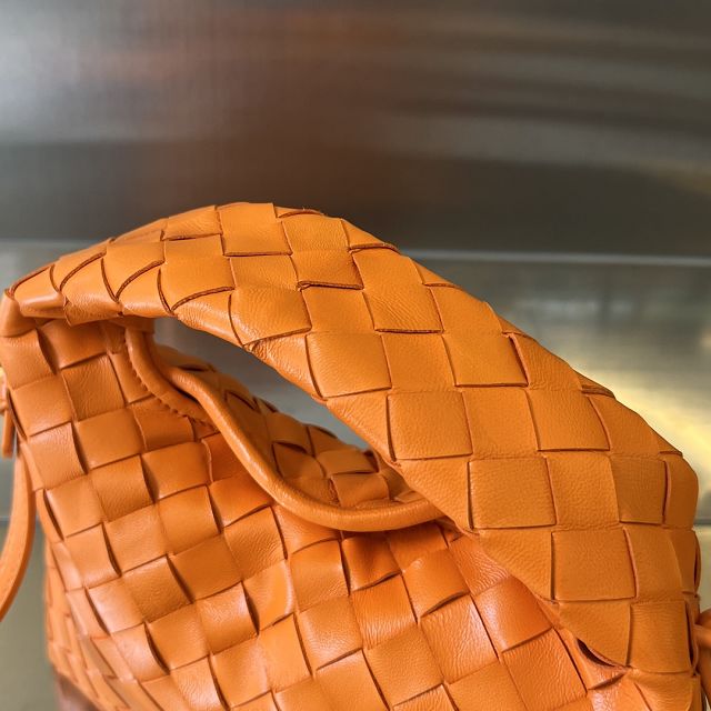 BV original calfskin mini hop bag 777586 papaya