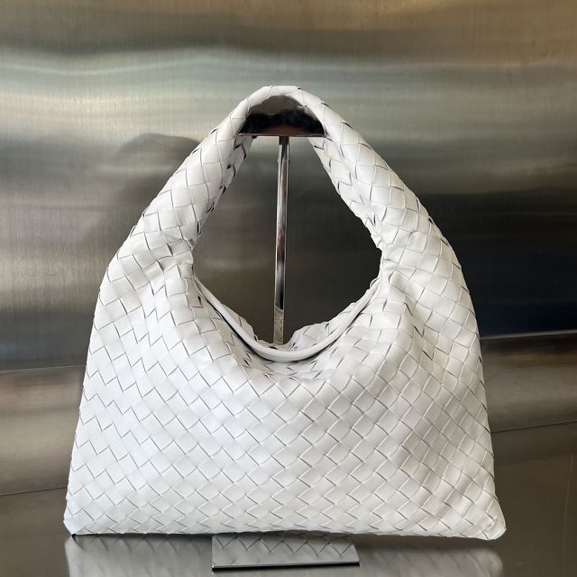 BV original calfskin small hop bag 763966 white