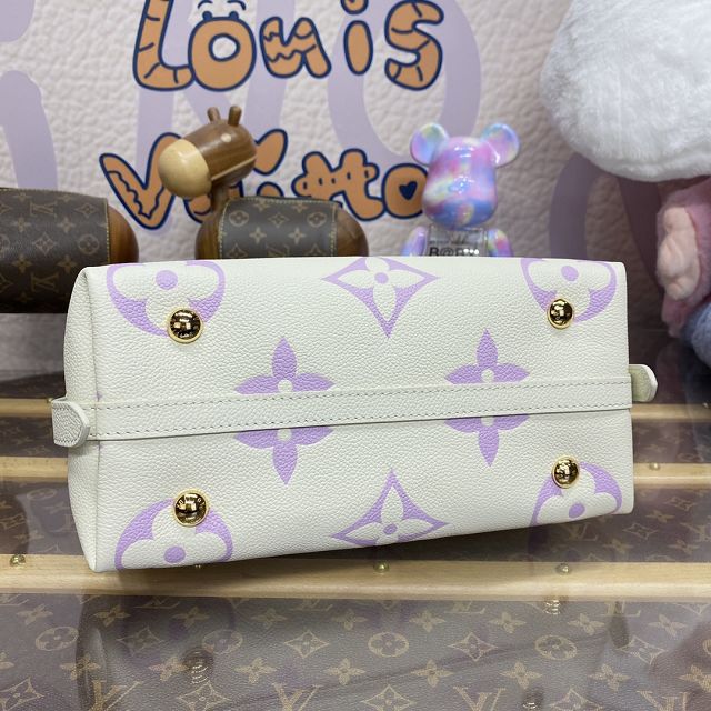 Louis vuitton original calfskin carryAll pm M24141 white&purple