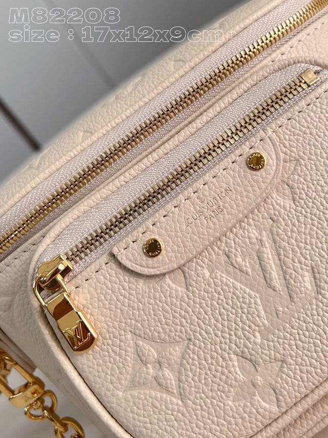 Louis vuitton original calfskin mini bumbag M83275 white