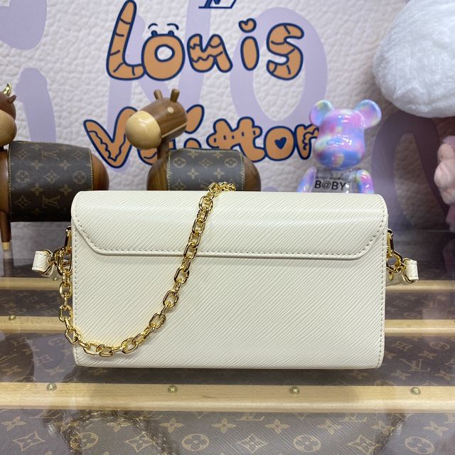 Louis vuitton original epi leather twist west M24550 white