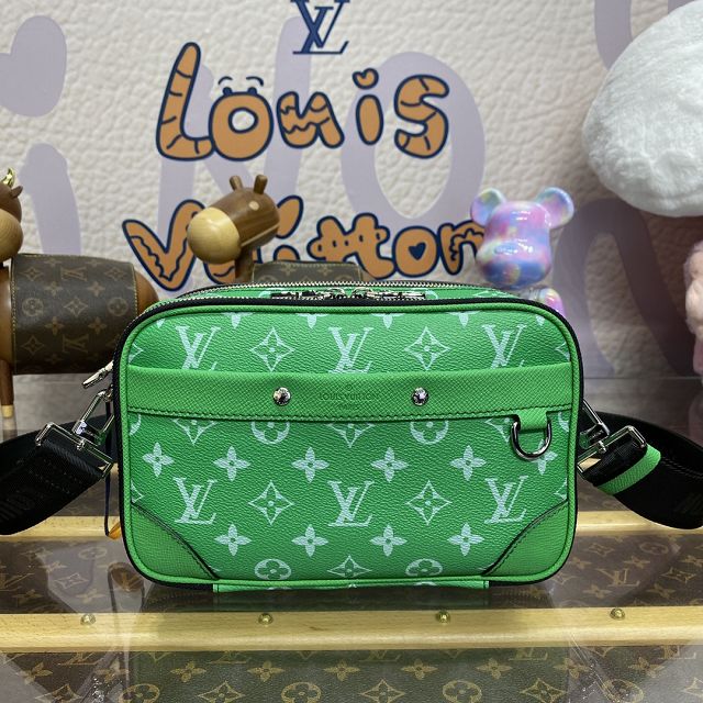 Louis vuitton original monogram canvas alpha messenger bag M31014 green