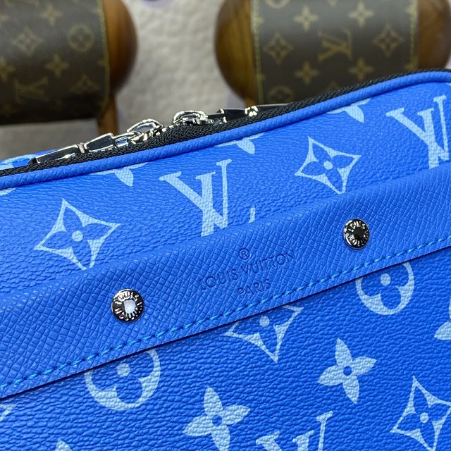 Louis vuitton original monogram canvas alpha messenger bag M31016 blue