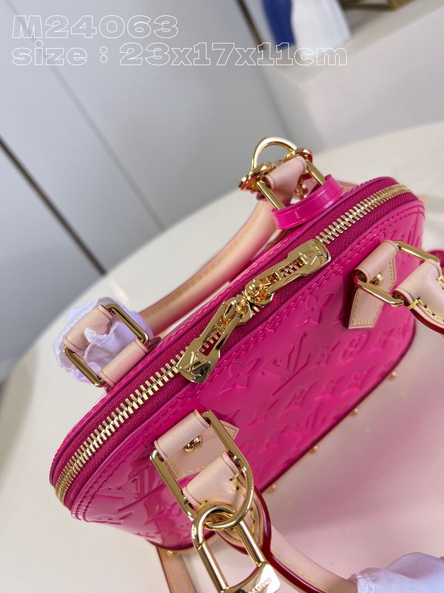 2024 Louis vuitton original vernis leather alma BB M90611 pink