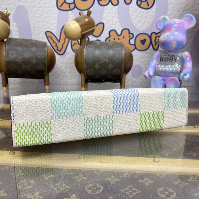 Louis vuitton original damier canvas pochette N40740 pistachio