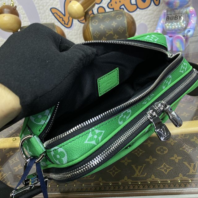 Louis vuitton original monogram canvas alpha messenger bag M31014 green