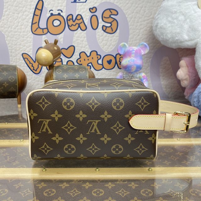 Louis vuitton original monogram canvas locker dopp kit M83112