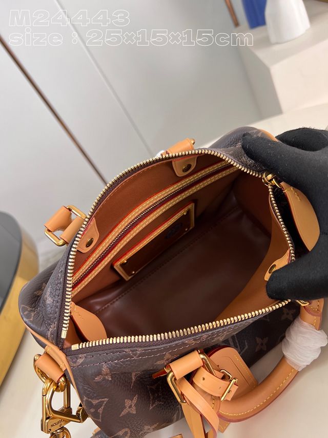 Louis vuitton original soft calfskin speedy P9 25 M24443 brown