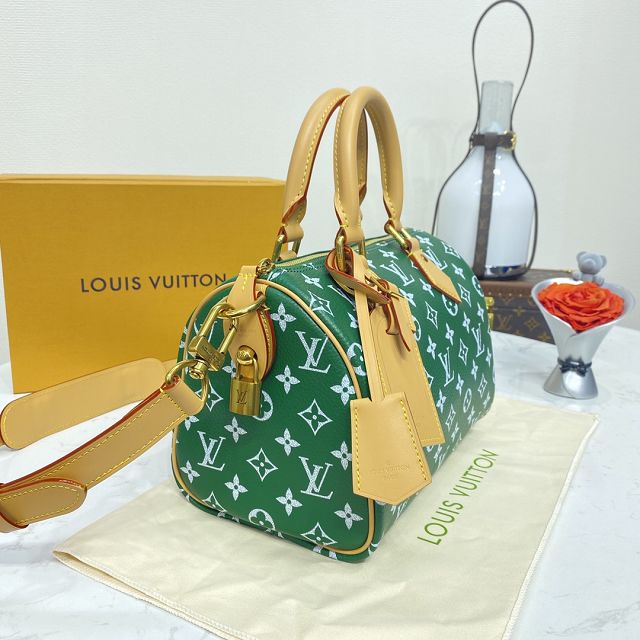 Louis vuitton original soft calfskin speedy P9 25 M24423 green