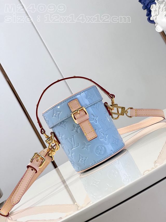 Louis vuitton original vernis leather astor bag M24099 blue