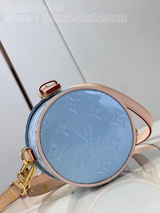 Louis vuitton original vernis leather astor bag M24099 blue