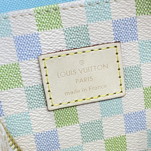 Louis vuitton original damier canvas nano speedy 20 N40515 pistachio