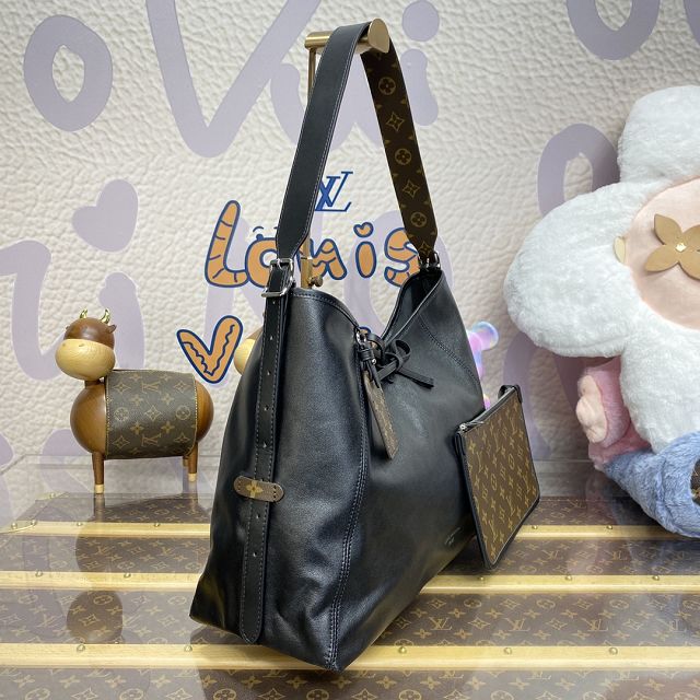 Louis vuitton original lambskin carryAll cargo MM M25143 black