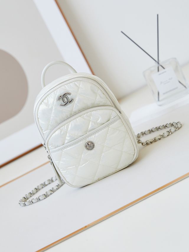 CC original nylon neige mini backpack AS4366 white