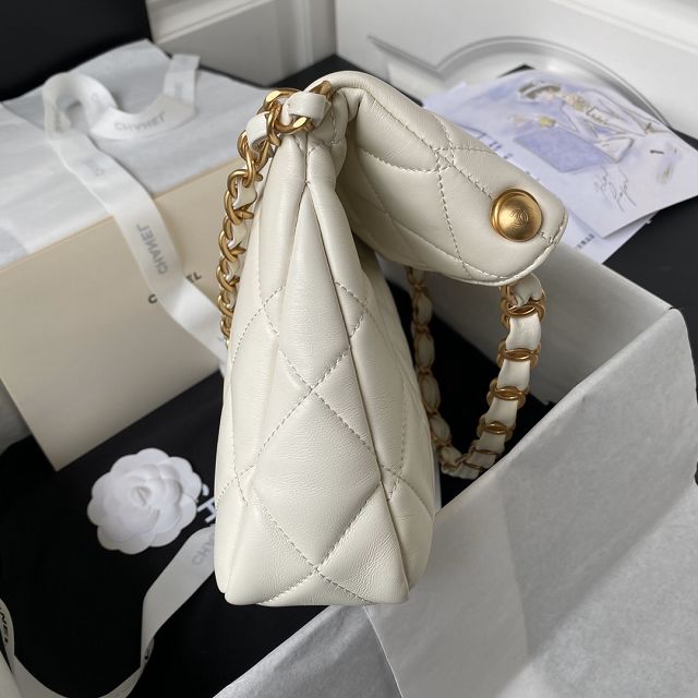 2024 CC original lambskin small hobo bag AS4754 white