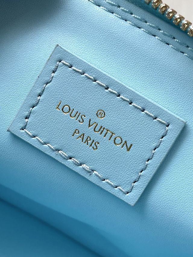 Louis vuitton original lambskin nano alma handbag M83049 blue