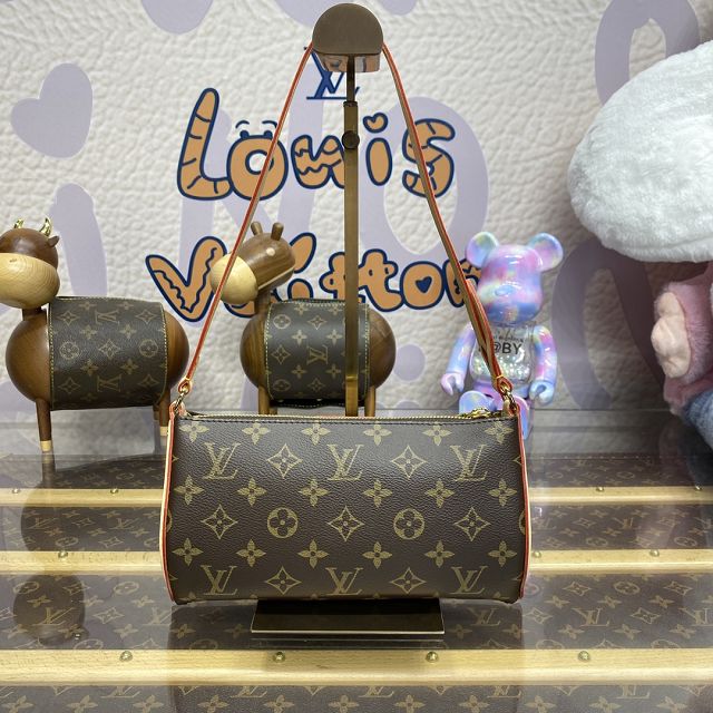 Louis vuitton original monogram canvas pochette tirette M47123