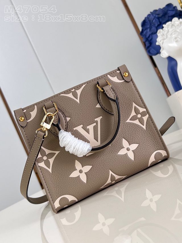 Louis vuitton original calfskin onthego BB M47054 grey