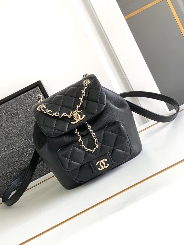 CC original calfskin mini backpack AS2908 black