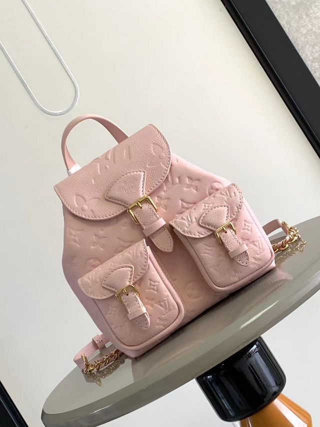 Louis vuitton original calfskin mini backpack M47074 pink