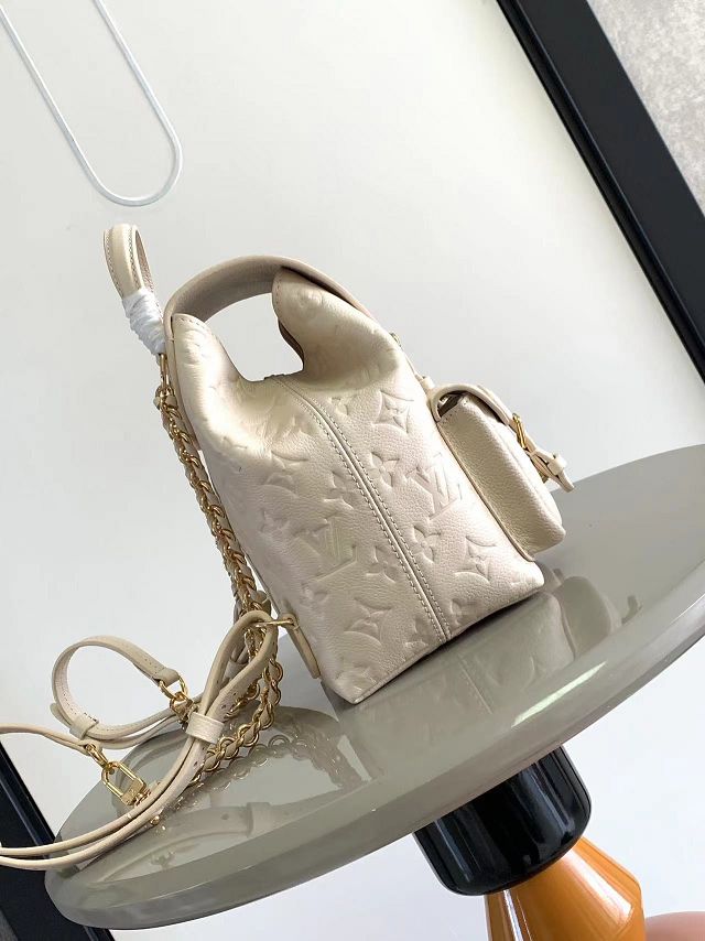 Louis vuitton original calfskin mini backpack M47106 white