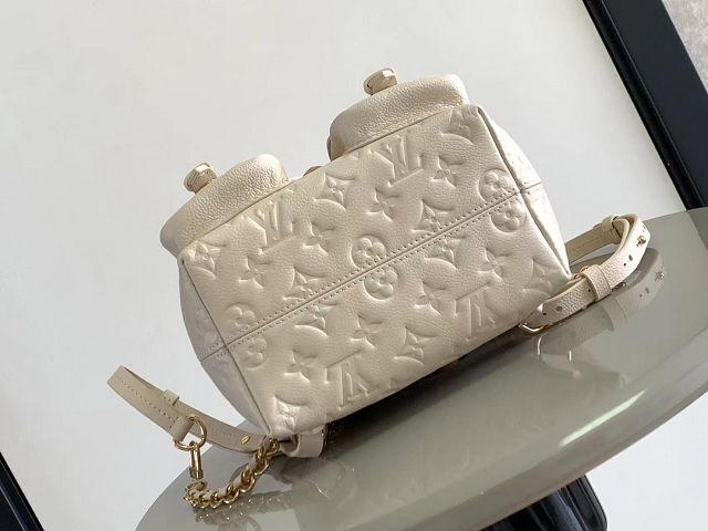 Louis vuitton original calfskin mini backpack M47106 white