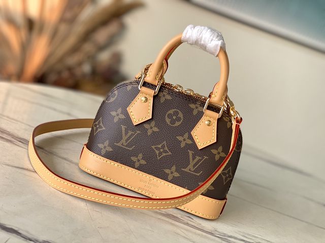 Louis vuitton original monogram canvas nano alma M82974 natural 