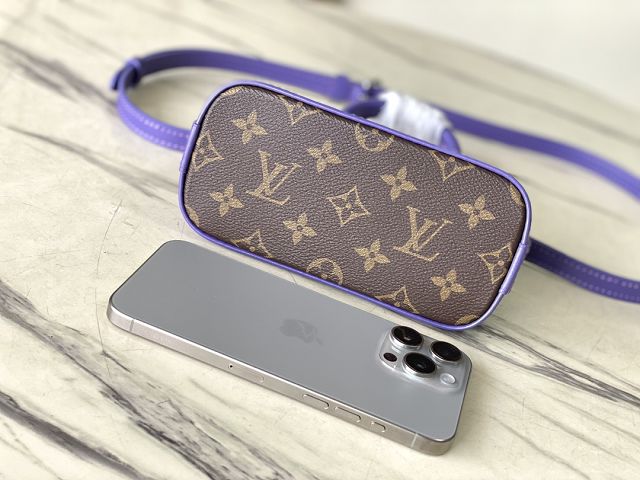 Louis vuitton original monogram canvas nano alma M83202 purple