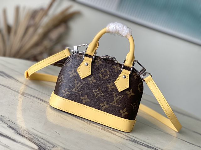 Louis vuitton original monogram canvas nano alma M83203 yellow