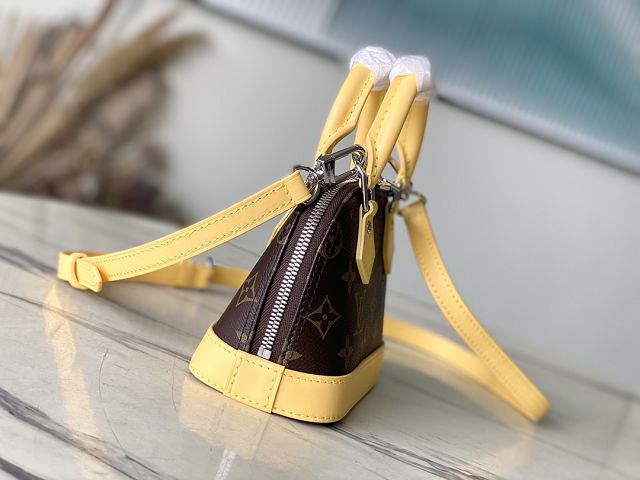 Louis vuitton original monogram canvas nano alma M83203 yellow