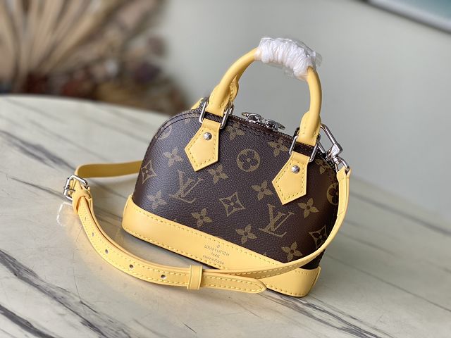 Louis vuitton original monogram canvas nano alma M83203 yellow