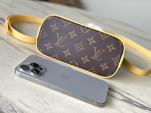 Louis vuitton original monogram canvas nano alma M83203 yellow