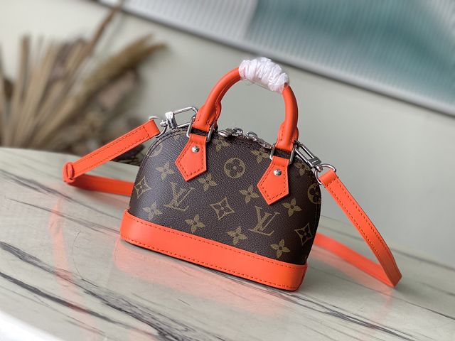 Louis vuitton original monogram canvas nano alma M83205 orange