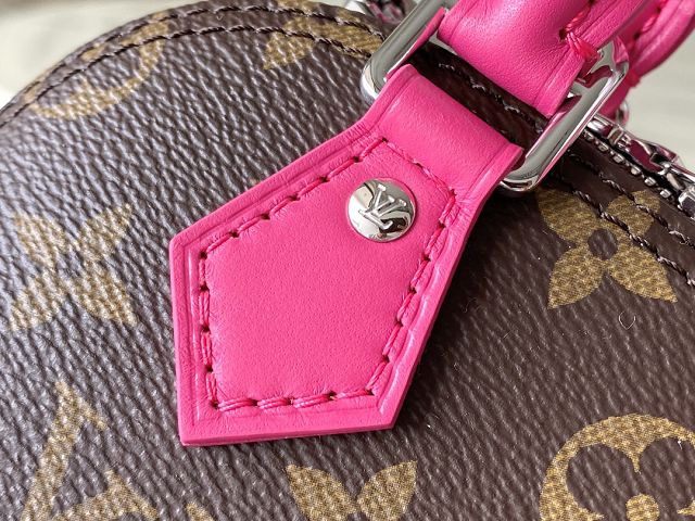 Louis vuitton original monogram canvas nano alma M83206 rose red