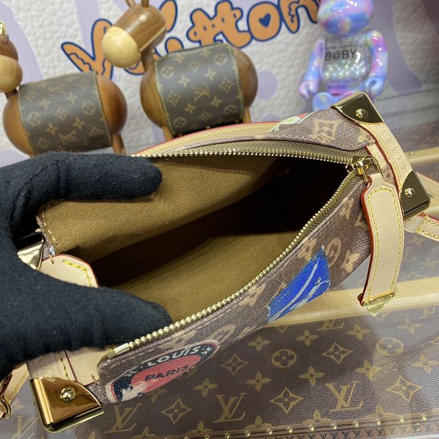 Louis vuitton original monogram canvas side trunk mm M47085