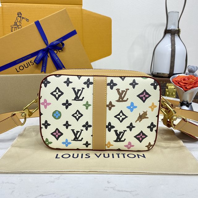 Louis vuitton original monogram canvas envelope messenger bag M24820 white