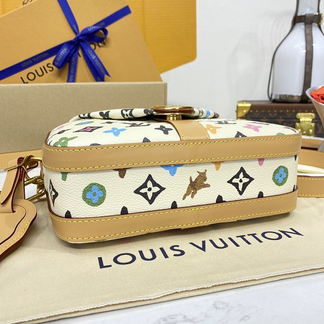 Louis vuitton original monogram canvas envelope messenger bag M24820 white