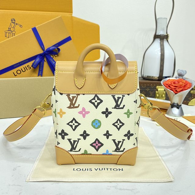 Louis vuitton original monogram canvas nano steamer M83429 white