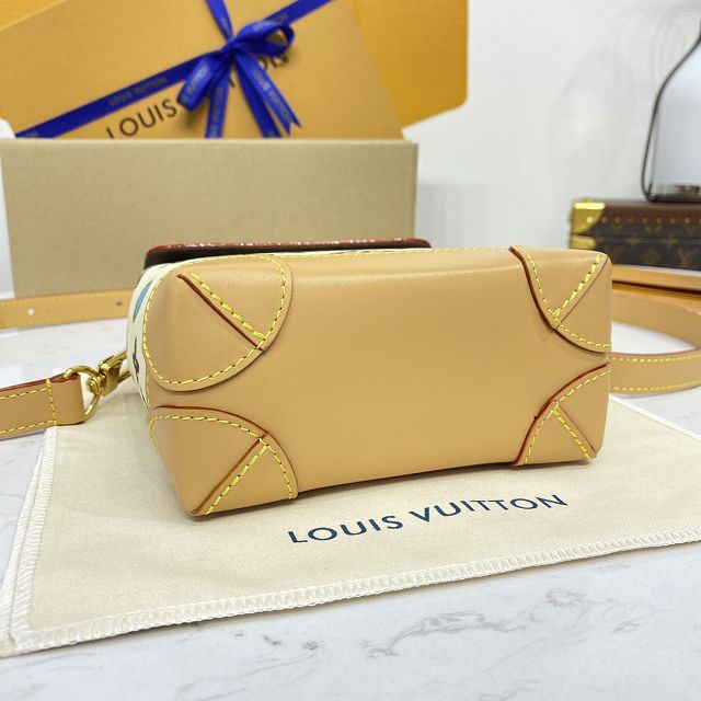 Louis vuitton original monogram canvas nano steamer M83429 white