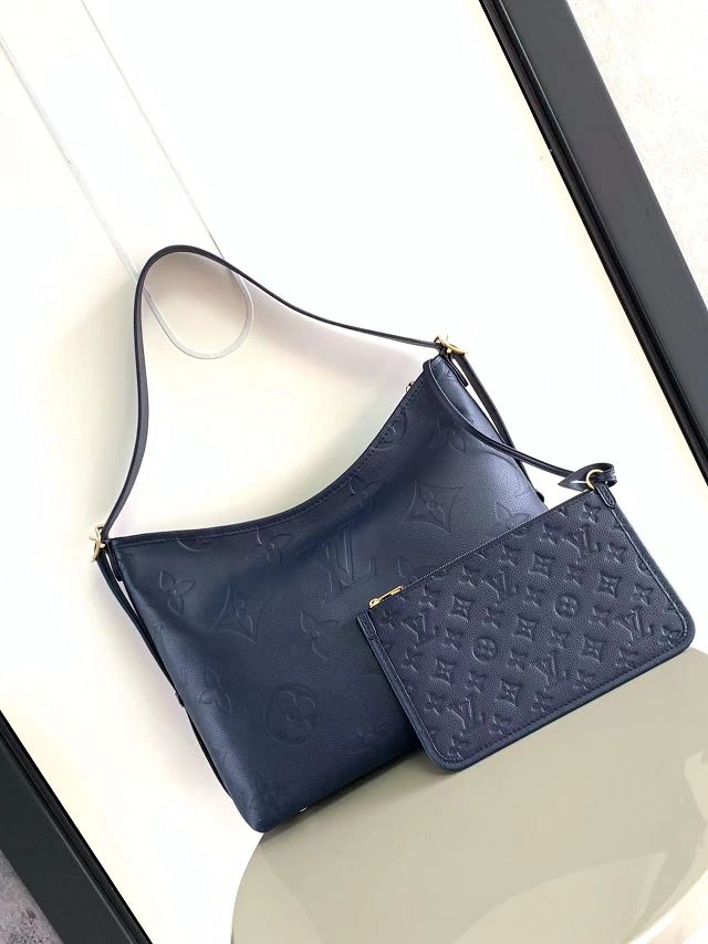 Louis vuitton original calfskin carryAll pm M46289 navy blue