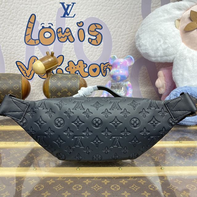 Louis vuitton original calfskin rush bumbag M47058 black