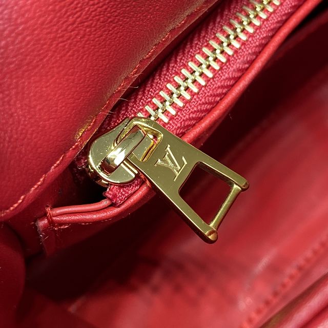 Louis vuitton original lambskin GO-14 medium handbag M25106 red