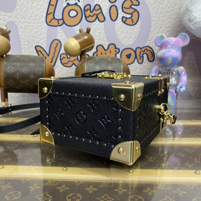 Louis vuitton original monogram calfskin box trunk M11131 black